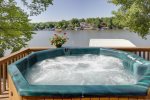 Come on In and Relax in the Hot Tub that Overlooks the Lake.